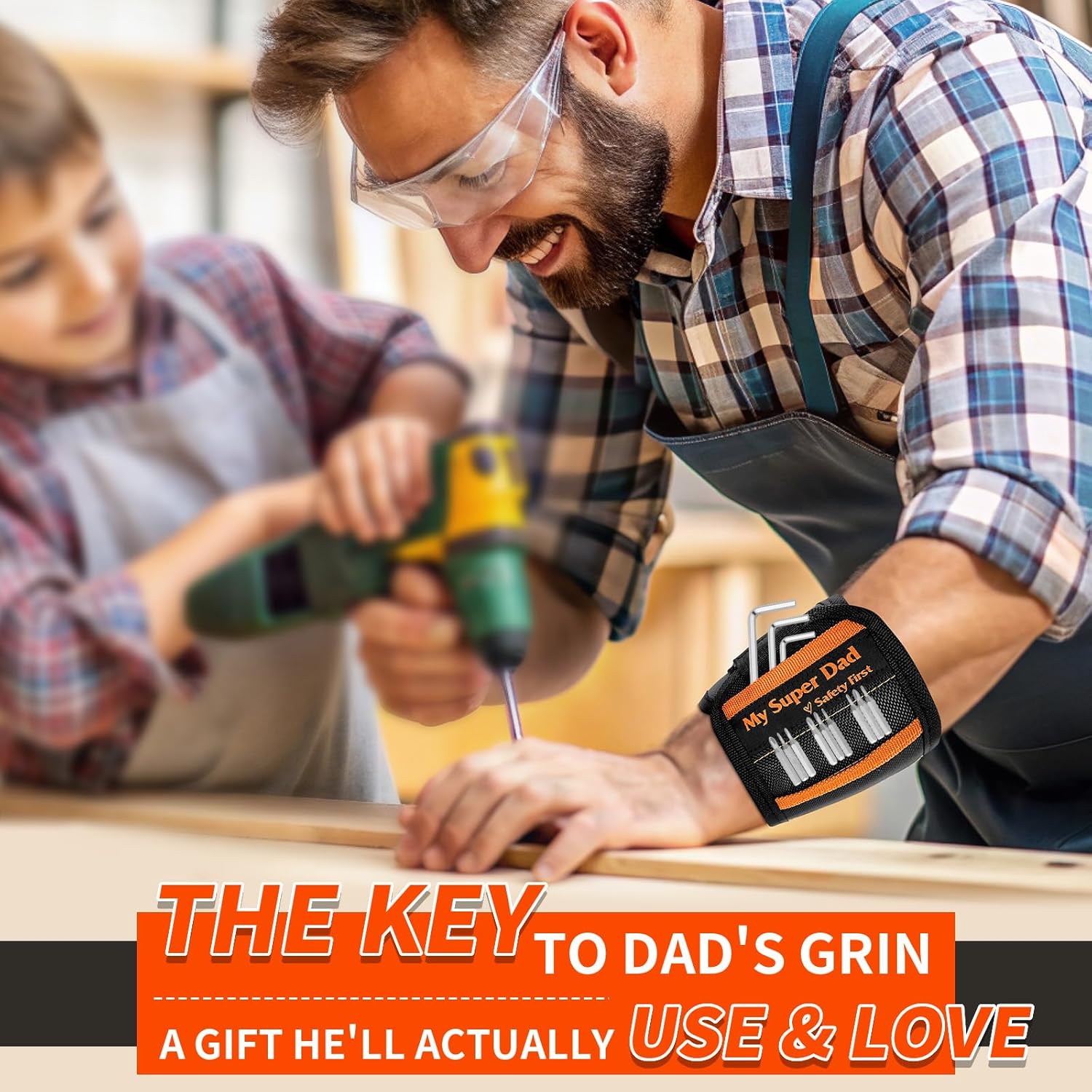 Super Dad Magnetic Wristband